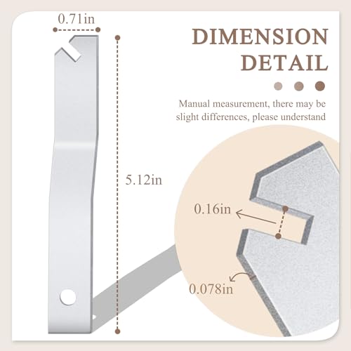 Image of 5PCS T Wrench T Security Picture Hanger Wrench T Screw Security Wrench for Picture Security Lock Picture Framing Supplies