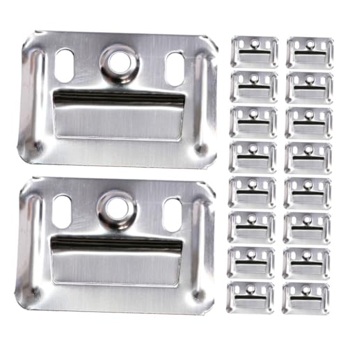 COOLHIYA 100pcs Stainless Steel Quick Release Plate Cabinet Doors Replacement