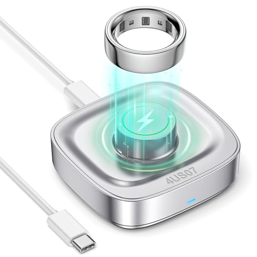 Charger Compatible with Oura Ring Gen 4 Portable Replacement Fast Charging Dock with USB-C Cable for Smart Ring (Size 7)