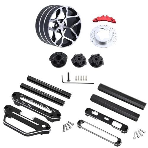 �݊���������܂� Flysky �Ή� Noble NB4 NB4 Pro CNC ���^���g�����X�~�b�^�[�v���e�N�^�[�t���[�� �n���h���t��(Set 2 Black)