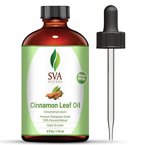 SVA Cinnamon Leaf Essential Oil 4 Oz | Woody, Spicy, ...