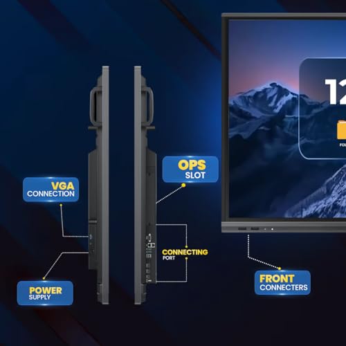 Image of Maxhub Interactive Flat Panel 75 inch | With Ops | 3840 X 2160 | Best For Online Teaching | 4K Display | E2 Series - Lcd