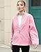 Argstar Women's Fleece Jacket, Lightweight Full Zip Classic Soft Casual Recreation Coat with Zipper Pockets Pink XL