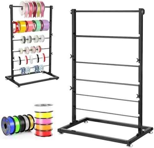 Amazon.com: 6-Tier Ribbon Holder, Large Capacity Ribbon Storage Rack ...