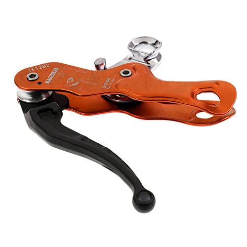 RNXRZANK Double Stop Descender Belay Device for Rock Climbing and Tree Rigging - 12mm Rope