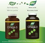 Nature's Way NutraSea Omega 3 Softgels supplément avec huile de poisson – Zesty Lemon Saveur – Coeur & Soutien au cerveau pour les enfants Âges 6+ et des adultes – EPA & DHA, 240 Softgels, taille de la valeur