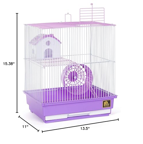 Image of Prevue Pet Products Purple Two-Story Hamster & Gerbil Cage SP2010P