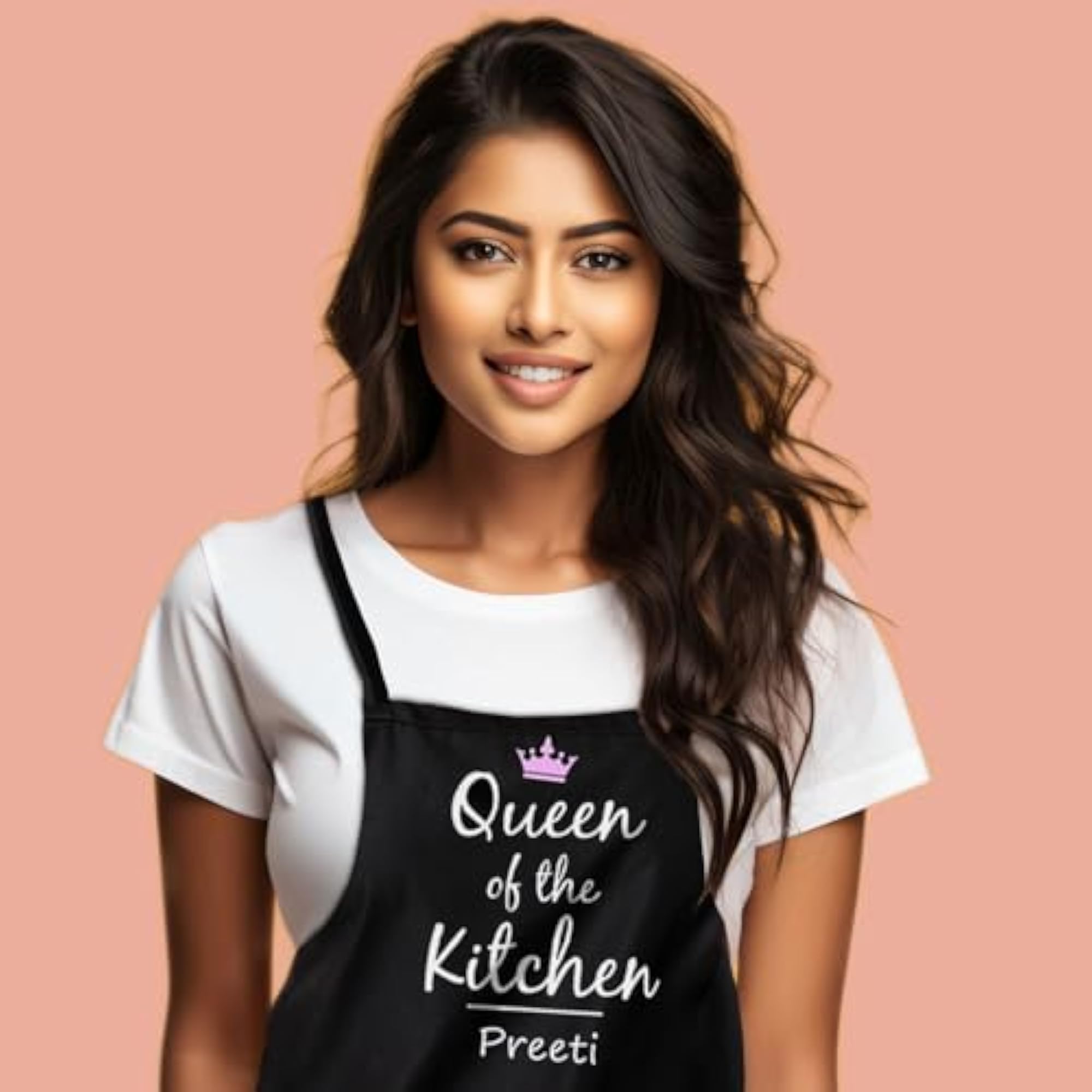 Queen Personalised Apron, Gift for Diwali and Christmas