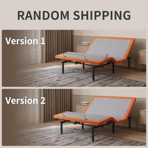 Image of ESHINE Split King Adjustable Bed Frame Without Mattress, Wireless Remote | Ergonomic Zero Gravity Bed Base, Bluetooth APP Control, Foot and Head Incline, Anti-Snore, 2 Twin XL, 2000 Series