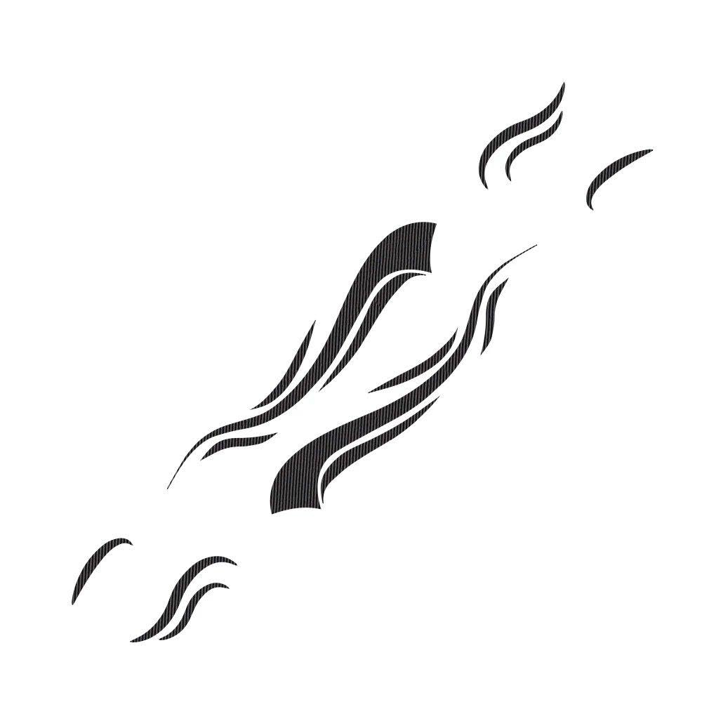Dabhuoc Carbon Fiber Motorhome Stripes Vinyl Stickers For Camper Van Horsebox Caravan Rv Car Tuning Accessories Decoration Decals(,247X40cm)