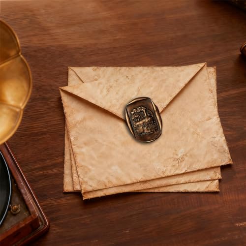 Mceal Wachssiegel Stempelkopf, 3D Relief für DIY Basteln, Hochzeitseinladungen, Geschenkverpackung, Steampunk Kollektion-Schädel Dampfmaschine