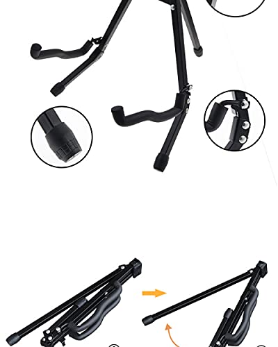 Support de Guitare Siqi Support de Cadre Universel 3A Pliable pour Toutes Les Guitares Support de Guitare de Voyage pour Basse électrique Classique Acoustique, Noir - Les Beatles, Paul McCartney, John Lennon, RIngo Starr, George Harrison Support de Guitare Siqi Support de Cadre Universel 3A Pliable pour Toutes Les Guitares Support de Guitare de Voyage pour Basse électrique Classique Acoustique, Noir – Image 5