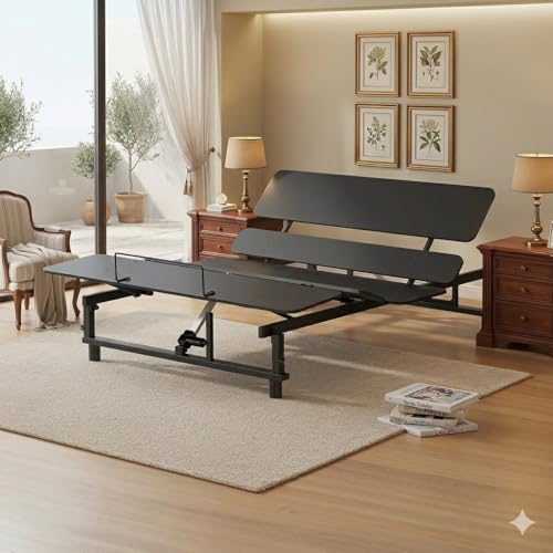 Mixcous Heavy Duty Adjustable Bed Frame – Zero Gravity for...