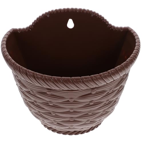 DOITOOL Vaso da Fiori Sospeso in Resistente per Appendere Fioriera da Parete Leggera per Giardino e Balcone Supporto Decorativo per Piante Appeso Esterno