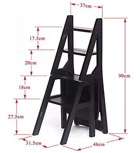 Taburete de escalada DASHADAO silla de escalera plegable multifuncional 3