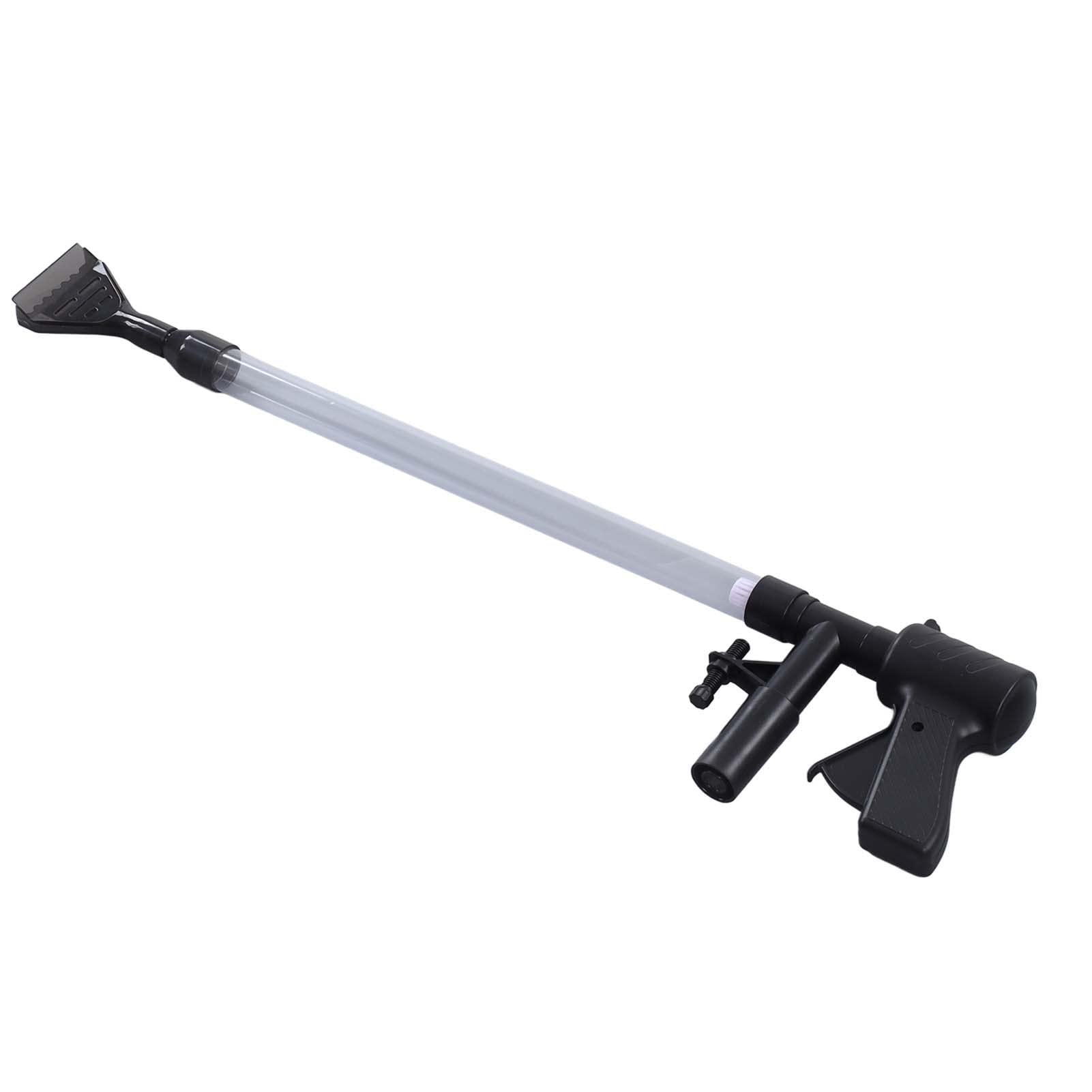 Nettoyeur d'aquarium Semi-Automatique, aspirateur de Gravier pour Siphon d'aquarium, laveuse de Sable pneumatique avec Panier de Filtre 3D, Outil de Changement de Tuyau d'eau