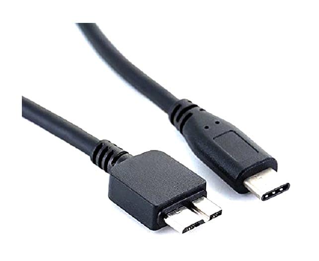 Mr Gadget Solutions® USB 3.1 Type-C to USB 3.0 Micro B Connector Cable Compatible with Hard Drive Smartphone CELL PHONE PC