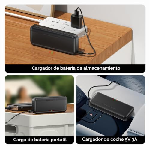 Batería Osmo Action 5 Pro con cargador triple para evitar cortes 5