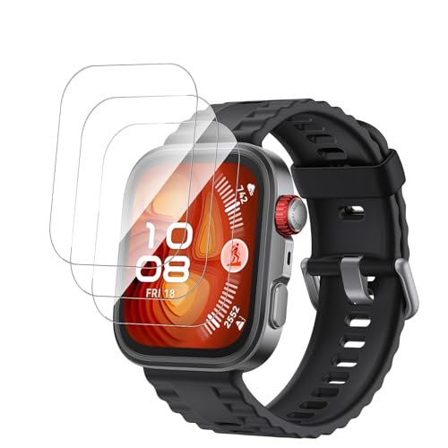 【3枚セッ】For Watch Fit 4 Pro フィルム Mosasa ガラスフィルム 衝撃吸収 9H硬度 飛散防止指紋防止 2.5Dラウンドエッジ 自動吸着 気泡ゼロ 高透過率 高感度 保護フィルム