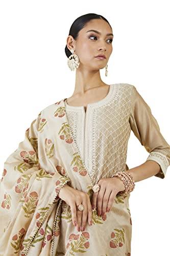 Image of Soch Women's Chanderi Chudidar Set