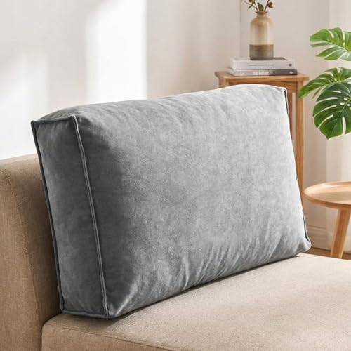 Aocase Coussin Dossier Canapé, Coussin De Lecture pour Lit, Housse Amovible, Coussin Tete De Lit, Confortable Coussin Lombaire, Support de...