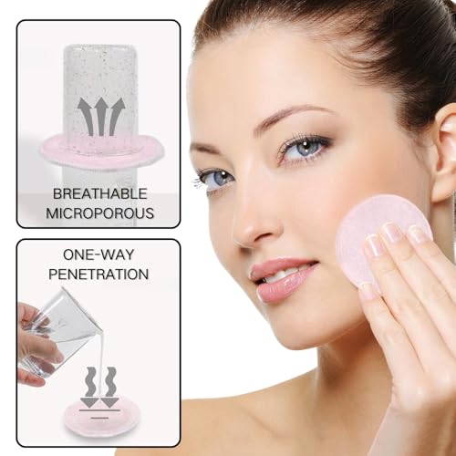 KEYRI 20 Piezas Desmaquillantes Reutilizables Almohadillas Ecológicas No Desechables Almohadillas De Bambú Orgánico Natural De Doble Capa Ultra Suave Para Todo Tipo De Piel (Redondo) - imagen 3
