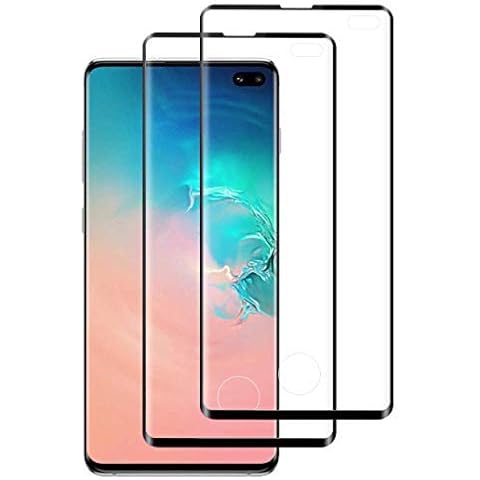 CHARLLEAN Screen Protector for Galaxy S10 Plus[2 Pack, HD Full Coverage Tempered Glass Protector, Easy Bubble-Free Installation, 9H Hardness, HD Clarity Tempered Glass for Samsung Galaxy S10 Plus Cover