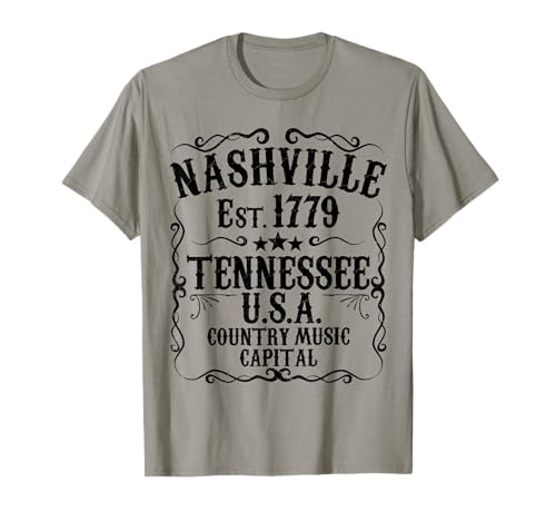 Nashville Tennessee Music City USA Country Concert Gift Idea T-Shirt