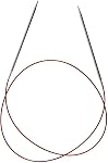 ChiaoGoo Red Lace Circular 40-inch (102cm) Stainless Steel Knitting Needle; Size US 4 (3.5mm) 7040-4