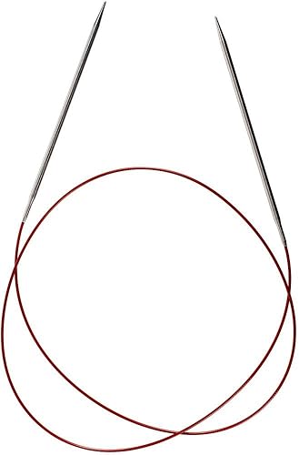 Miniatura 4 de Agujas circulares para tejer de acero inoxidable ChiaoGoo con cordón rojo de 40 pulgadas