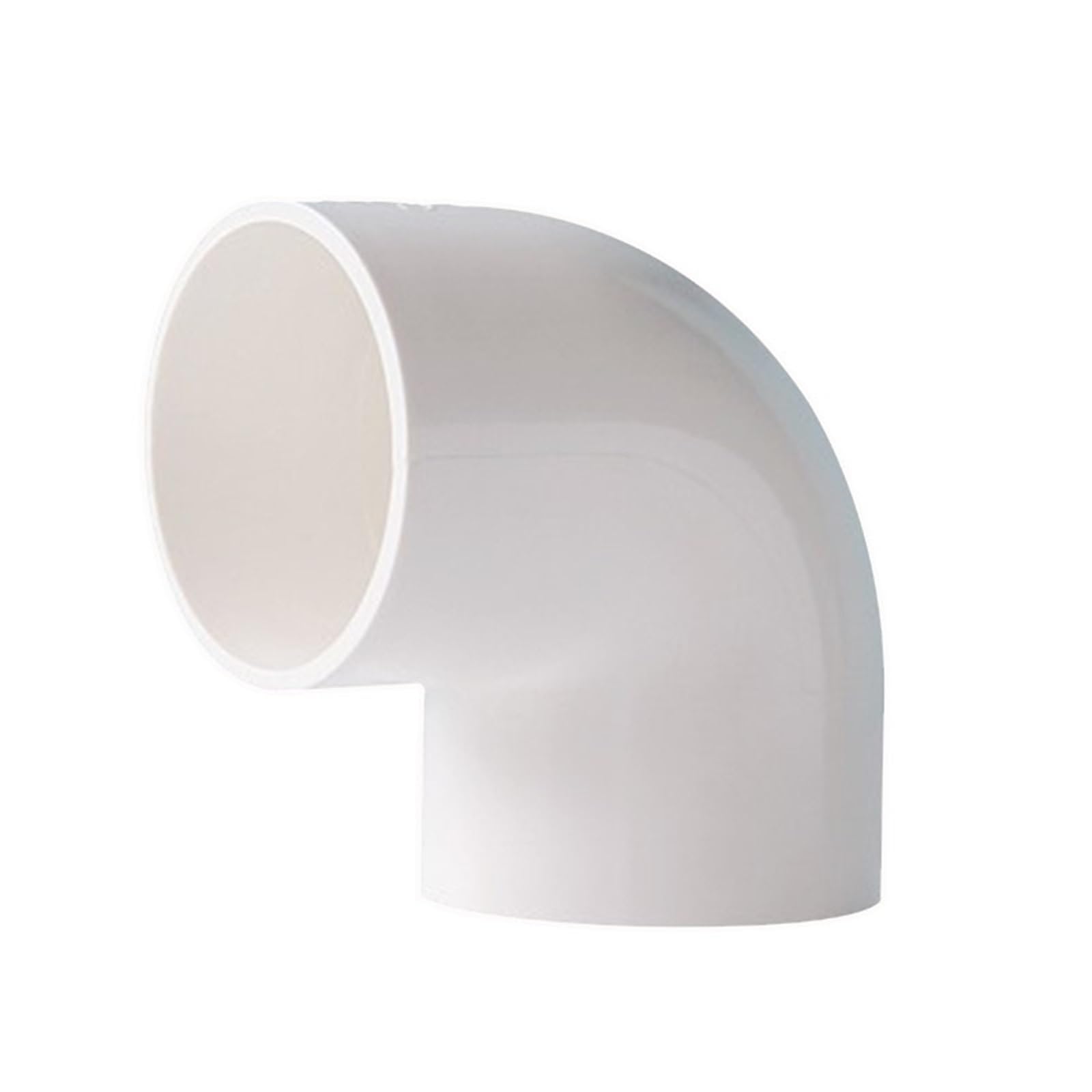 5pcs PVC Pipe Elbow Connectors 20 25 32mm Garden Watering Tube Irrigation Pipe Fittings Aquarium Fish Tank Drain Tube Joint(White,Inner Dia. 32mm 90 Degree)