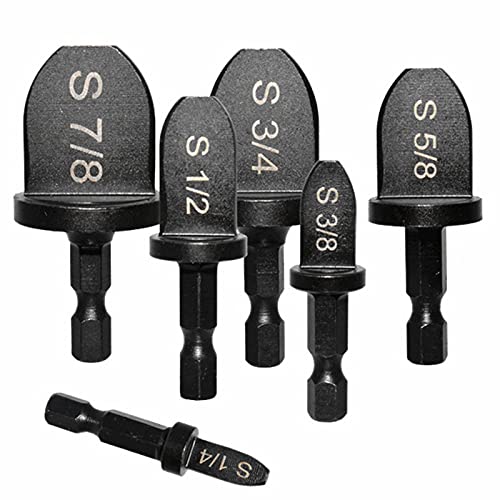 Yu&Yang Hvac Repairing Set Air Conditioner Copper Tube Expander Swaging Tool Manual Copper Pipe Swage Too Expander Drill Bit Soft Copper Tubing Tool Bit With 1/4''， 3/8''，1/2''， 5/8''，3/4''，7/8''Bits #TOP5