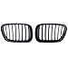 HOUGEET Front Bumper Grille Grill Fit for 2000 2001 2002 2003 BMW E53 X5, Matte Black 2 Pcs