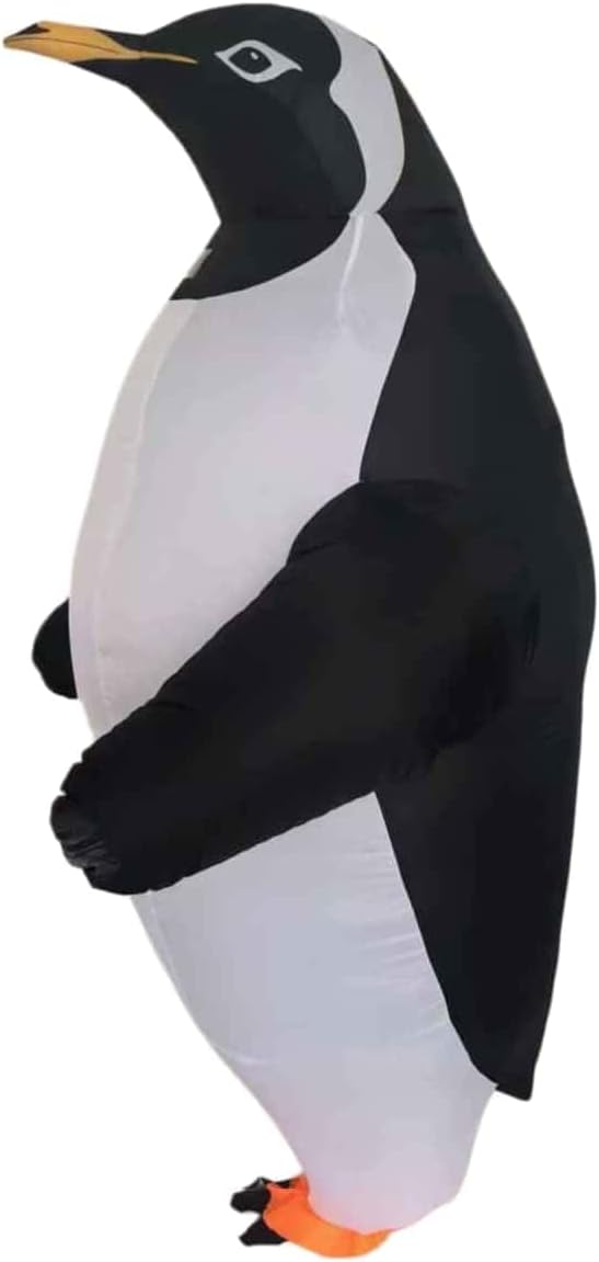 Inflatable Penguin Costume for Adults, Funny Blow Up Suit, Realistic Animal Design, One Size Fits Most, Halloween, Christmas, Carnival