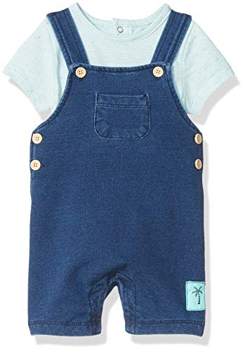 Little Me Baby Boy's Shortall Set Pants, Blue, 6 Months