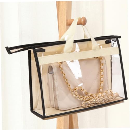 Rangement transparent pliable pour sac à main sur étagère de dressing - 2