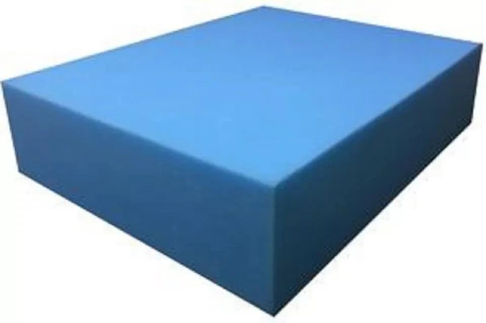 FEELIT High Density Blue Foam Seat Pads & Cushions – Firm Quality Foam Cut to Any Size | Durable Upholstery, Chair, Bench & Sofa Padding (4 inch Thickness, 24" x 24")