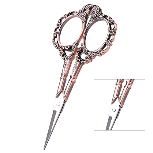 Tijeras de bordado, tijeras de sastre de acero inoxidable de alta calidad para costura, manualidades y álbumes de recortes, herramienta funcional decorativa