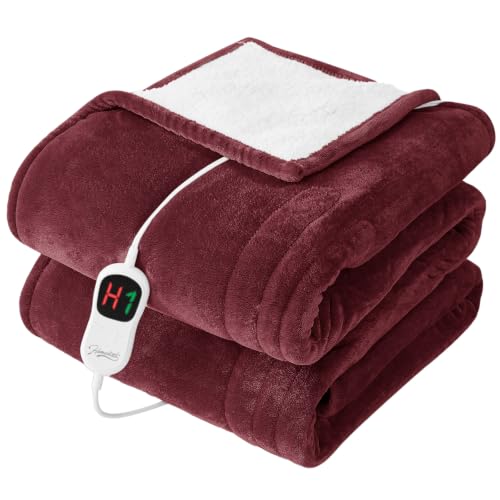Image of Homemate Heated Electric Blanket Twin 62 inchx84 inch Heating Throw Blanket