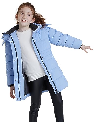 ZSHOW Girls' Winter Coat Long Hooded Parka Soft Fleece Puffer Jacket with Removable Hood3