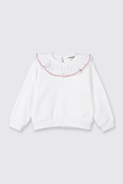 Panço Sweatshirt Kız Çocuk Sweatshirt Beyaz Beyaz