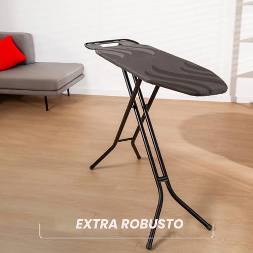 Vileda, Asse da Stiro Total Reflect Ultimate, Stiratura ExtraVeloce, ExtraRobusto, Superficie Ampia, Altezza Regolabile, Poggiaferro XXL, Facile da Chiudere, Sicuro da Trasportare, Salvaspazio - Immagine 3