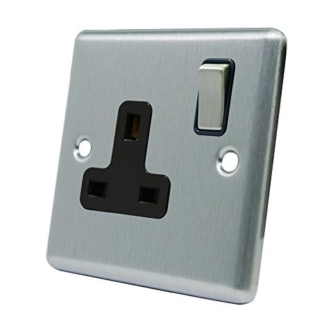 AET 13 Amp Satin Chrome Plug Socket Cover
