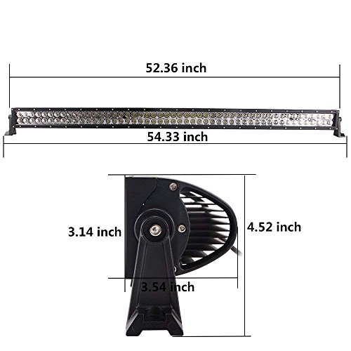 Led Light Bar, Senlips 52 Inch 300W Light Bar Waterproof Spot&Flood Combo Led Driving Work Lights Fog Lamp Off Road Lighting For Suv Atv 4X4 Jeep, 1 Year Warranty #TOP1