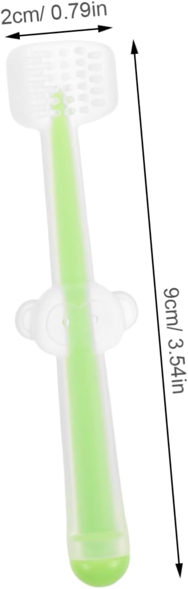 Oral Care with Soft Silicone Finger Toothbrush Tongue Scraper Gum Cleaner for Newborns and Ergonomic Grip Toothbrush for Teeth Hygiene and Gentle Tongue Cleaning