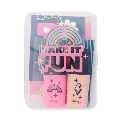 Mr. Wonderful Kit to Decorate Your Diary 2025 - Make it Fun - Includes 4 Embossed Stickers and 2 Mini Highlighters Mr. Wonderful Kit to Decorate Your Diary 2025 - Make it Fun - Includes 4 Embossed Stickers and 2 Mini Highlighters