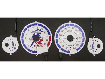 オダックス(Odax) ELメーターパネル AS type ホワイトパネル GSX1300R HAYABUSA[ハヤブサ] (01-07) OXP-311514-ASのサムネイル