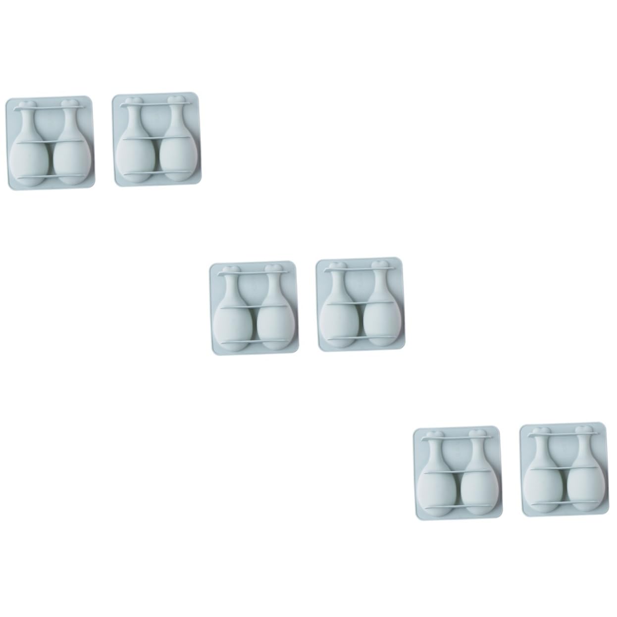 6pezzi Silicone Per Dolci Utensile Per Biscotti Non Appiccicoso Colore Blu