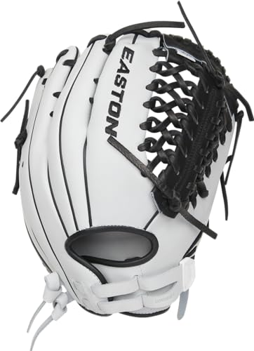 Easton | PROFESSIONAL COLLECTION SIGNAUTRE SERIES Fastpitch Softball Glove | Haylie McCleney Model | 12.75" | Modified Trap-Eze Web | Right Hand Throw | White / Black - image 4