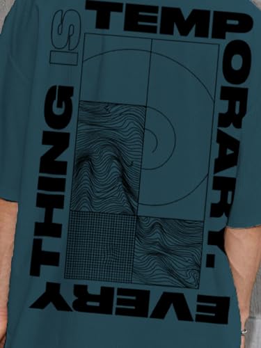 Image of Rigo Printed Oversized T-Shirts for Men | Drop Shoulder T-Shirt for Men